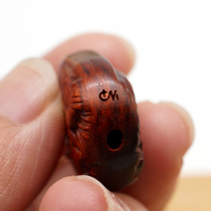 DIY双通-伯多禄与保禄-紫檀-2.6x2.0cm翻译英文 Catholic religious art