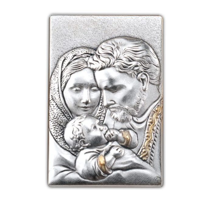 笔筒-浮雕圣像-圣家三口-胡桃木特制纪念款-11x7.5x7.5cm Catholic religious art