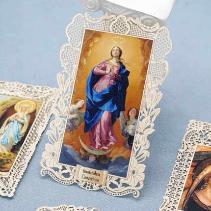 蕾丝圣像卡-无玷始胎（Immacolata Concezione）-7×11 cm