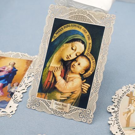蕾丝圣像卡-善导圣母（Mater Boni Consilii）-7×11 cm