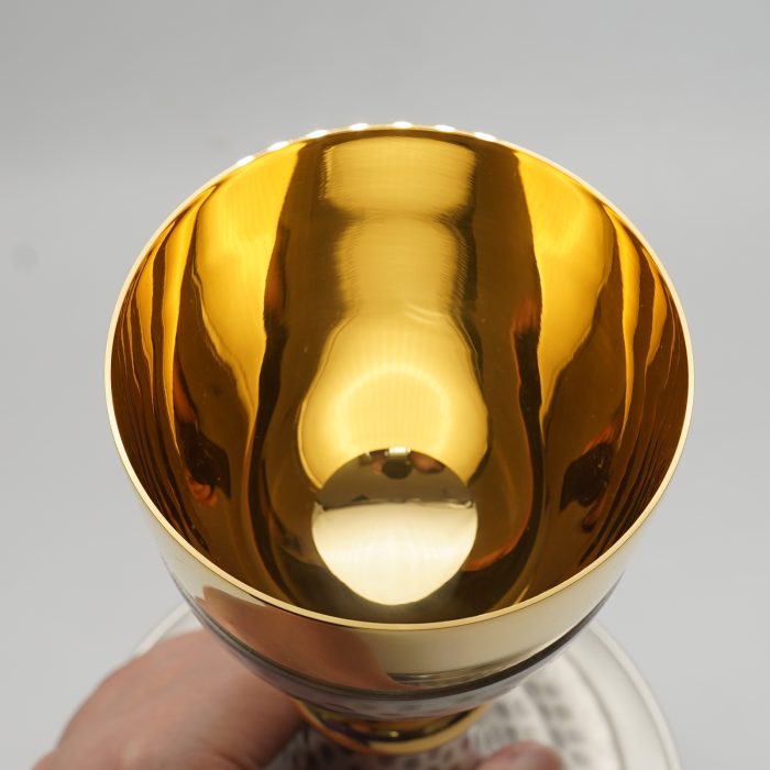 【现货】捶纹款-圣爵杯圣体盒套装21+22.5cm Catholic religious art