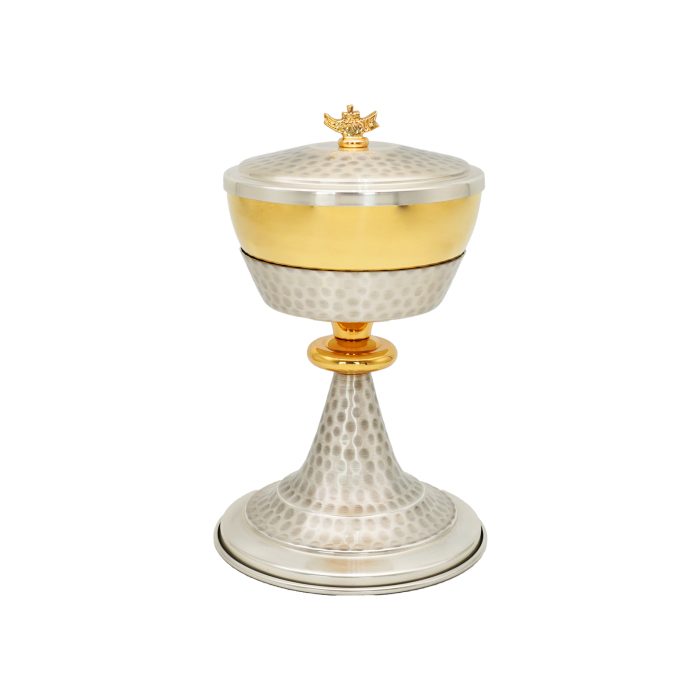 【现货】捶纹款-圣爵杯圣体盒套装21+22.5cm Catholic religious art