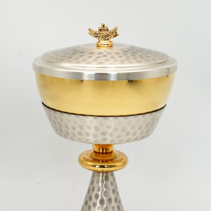 【现货】捶纹款-圣爵杯圣体盒套装21+22.5cm Catholic religious art