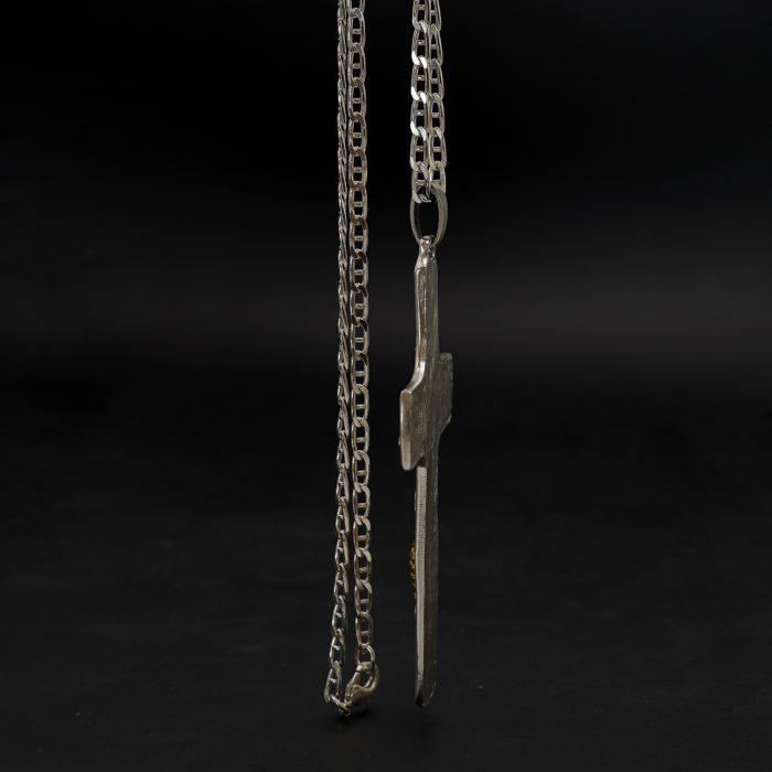 主教胸前十字架-葡萄符号-双色黄铜-6.8×10cm-配链 Catholic religious art