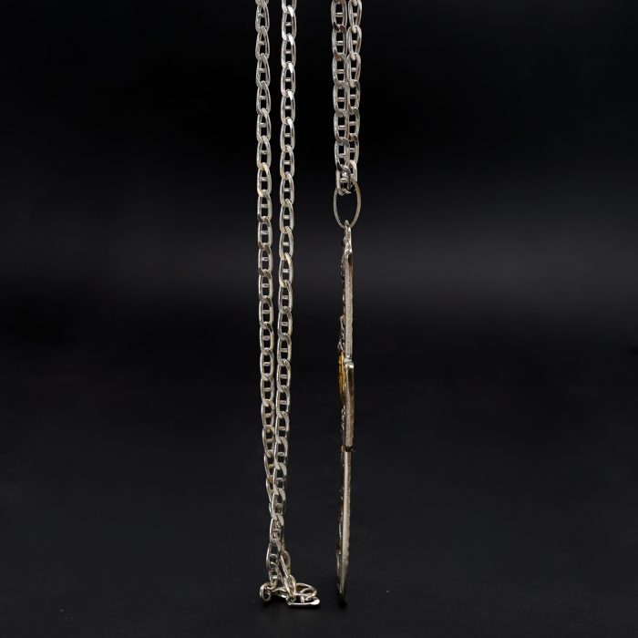 主教胸前十字架-JHS符号-双色黄铜-7.1×10cm-配链 Catholic religious art