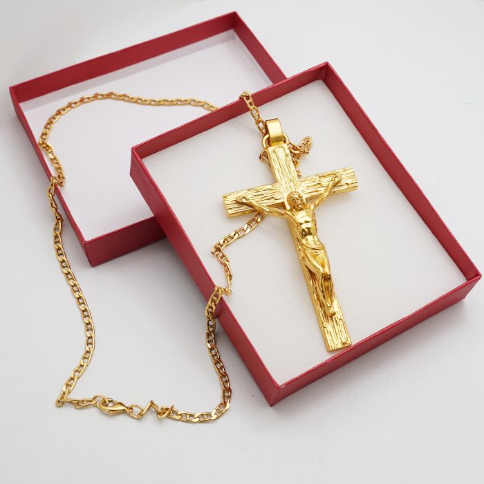 主教胸前十字架-黄铜-6.2×10cm-配链 Catholic religious art