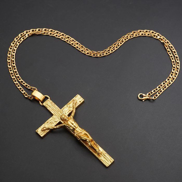 主教胸前十字架-黄铜-6.2×10cm-配链 Catholic religious art