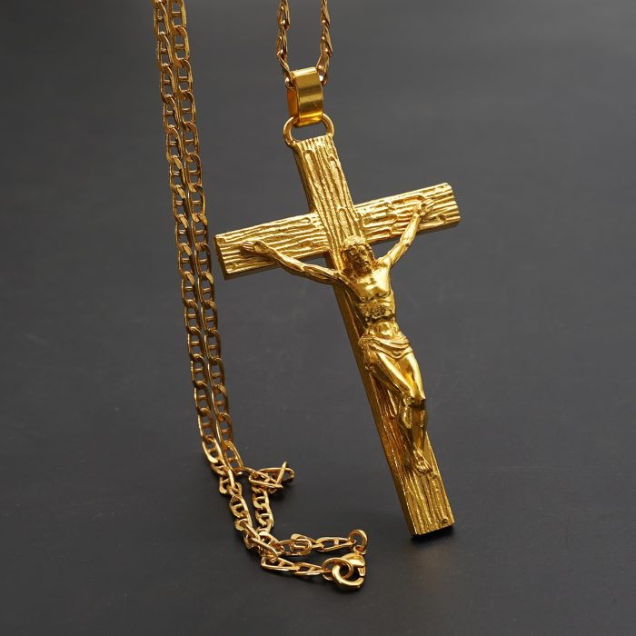 主教胸前十字架-黄铜-6.2×10cm-配链 Catholic religious art