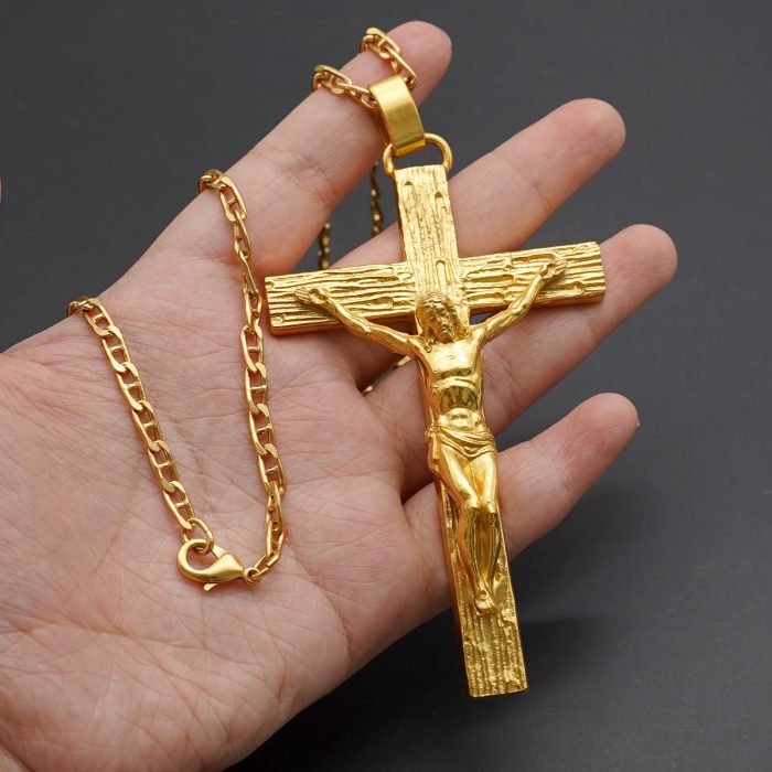 主教胸前十字架-黄铜-6.2×10cm-配链 Catholic religious art