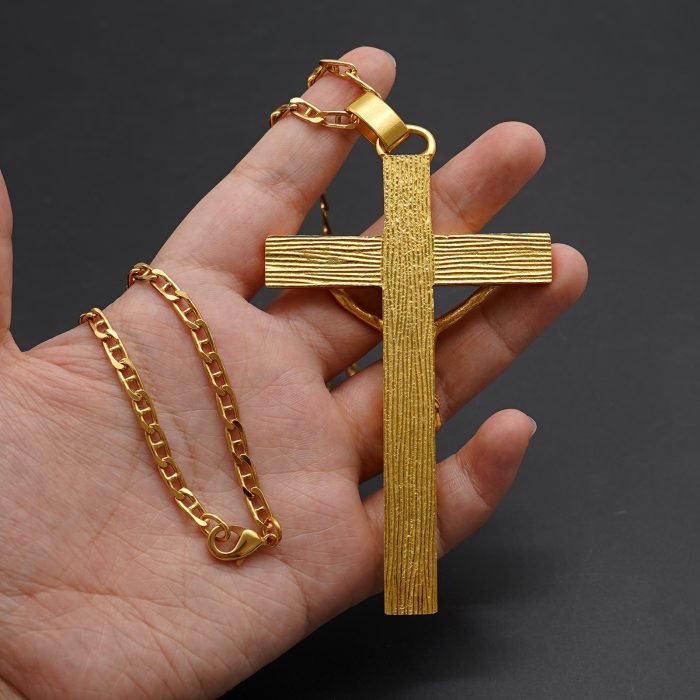 主教胸前十字架-黄铜-6.2×10cm-配链 Catholic religious art