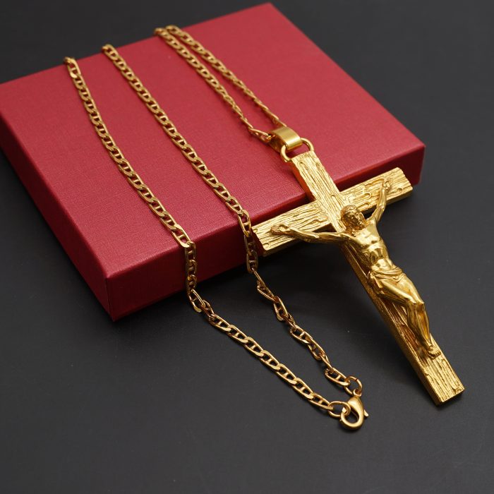 主教胸前十字架-黄铜-6.2×10cm-配链 Catholic religious art