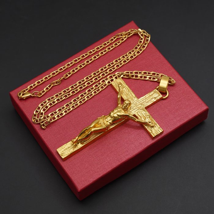 主教胸前十字架-黄铜-6.2×10cm-配链 Catholic religious art