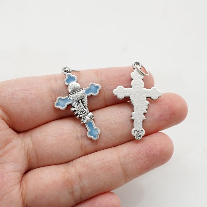 DIY十字架-圣体-锌合金天蓝-3.0cm - 图片 6