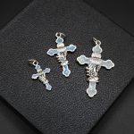 DIY十字架-圣体-锌合金天蓝-3.0cm - 图片 3