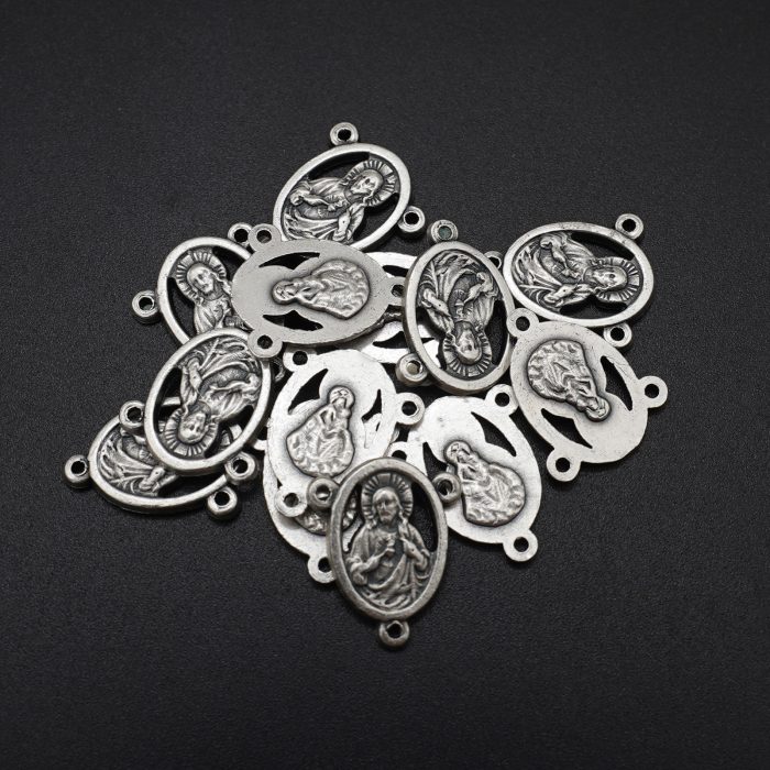 DIY三通-圣衣-锌合金-1.6x1.15cm Catholic religious art