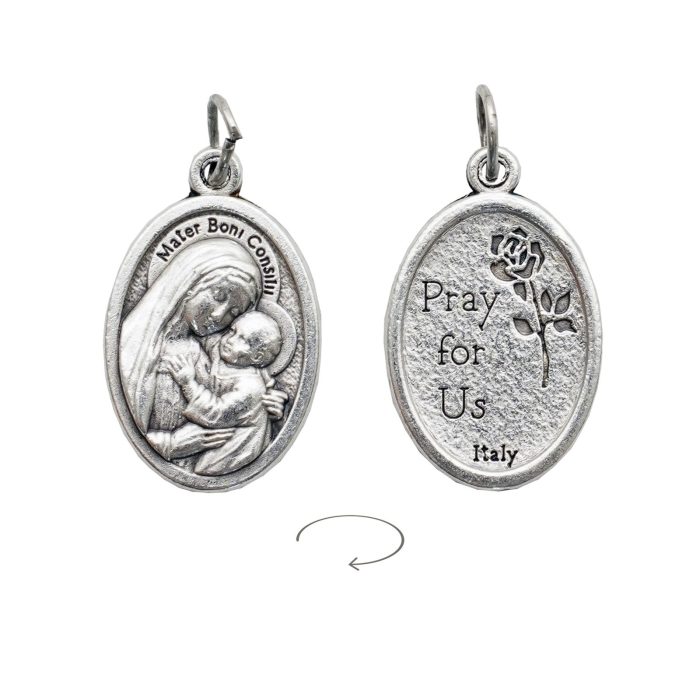 IC03MD123 DIY小吊牌-善导圣母-锌合金-2.2x1.6cm Catholic religious art