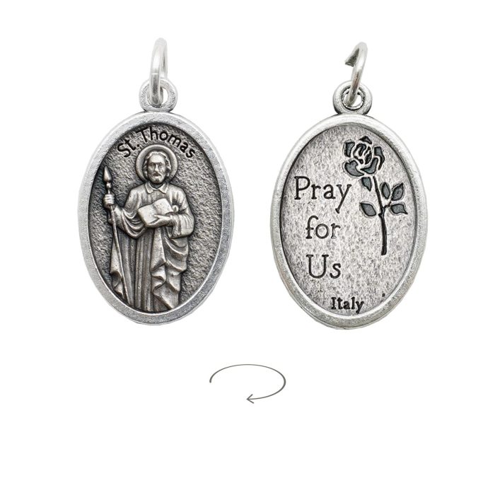 IC03MD140 DIY小吊牌-托马斯-锌合金-2.2x1.6cm Catholic religious art