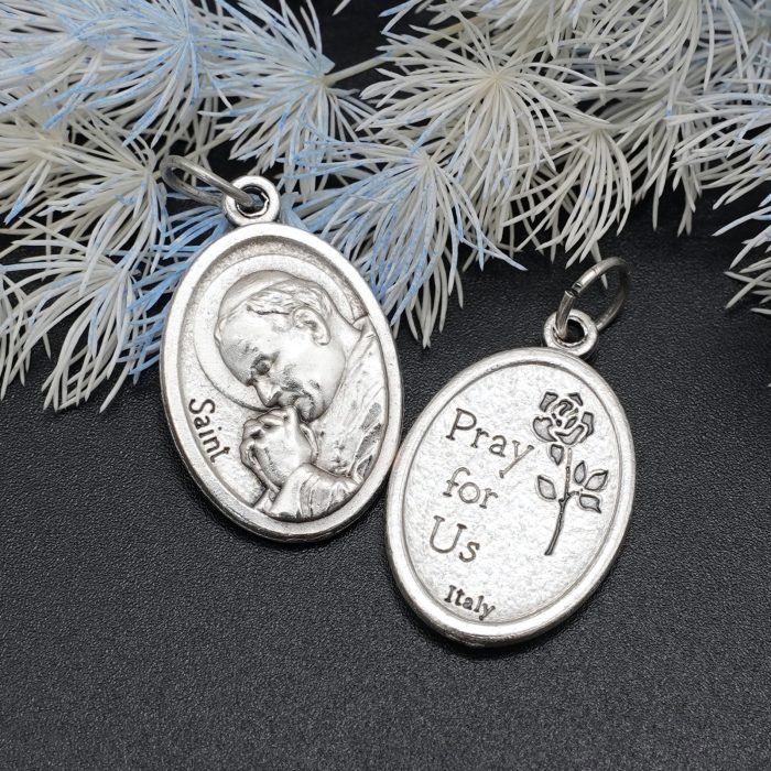 DIY小吊牌-若望二十三世-锌合金-2.2x1.6cm Catholic religious art