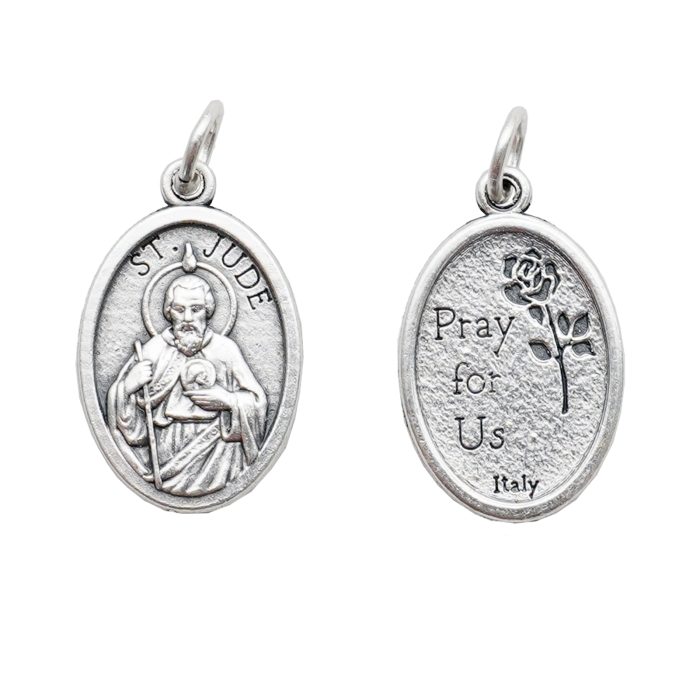 OV22A+AN.39+46 DIY小吊牌-圣犹达·达陡-锌合金-2.2x1.6cm Catholic religious art