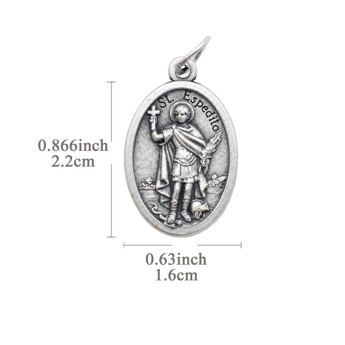 DIY小吊牌-神速-锌合金-2.2x1.6cm Catholic religious art