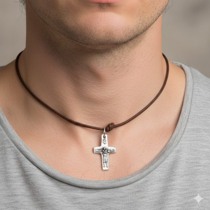 十字架-耶稣善牧-教宗方济各同款 Catholic religious art