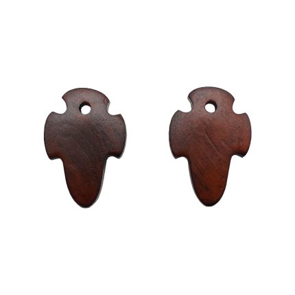 DIY十字架-吊坠-异形设计-紫檀-2.0x1.4cm