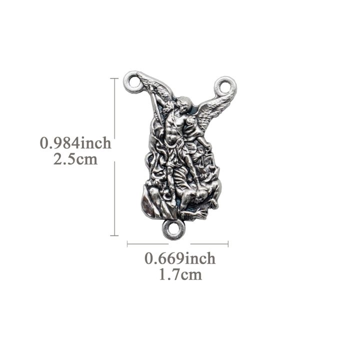 DIY三通-弥额尔-锌合金-2.5x1.7cm Catholic religious art