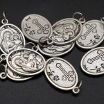 DIY小吊牌-蒙特内罗圣母（里窝那）+十字花-锌合金-2.2x1.6cm - 图片 5