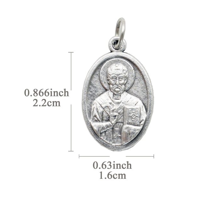 DIY小吊牌-巴里的圣尼各老-锌合金-2.2x1.6cm - 图片 2