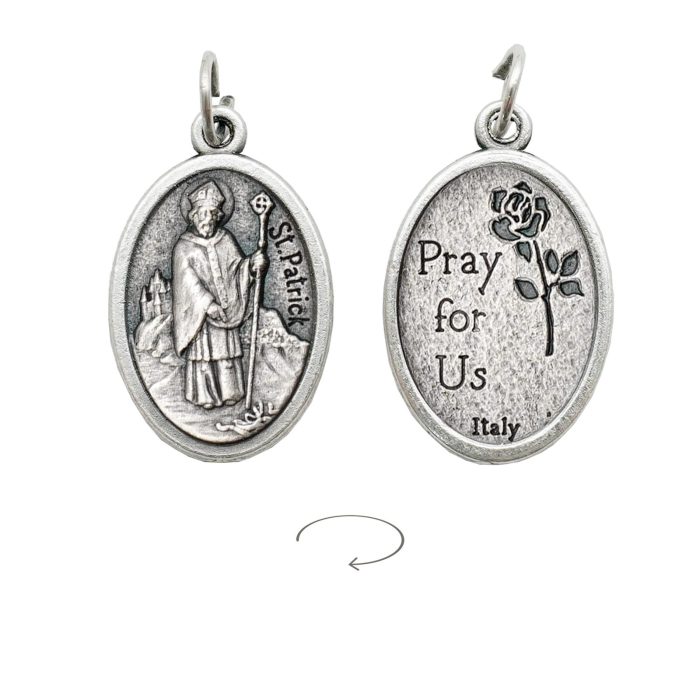 DIY小吊牌-圣帕特里克-锌合金-2.2x1.6cm Catholic religious art