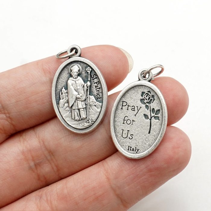 DIY小吊牌-圣帕特里克-锌合金-2.2x1.6cm Catholic religious art