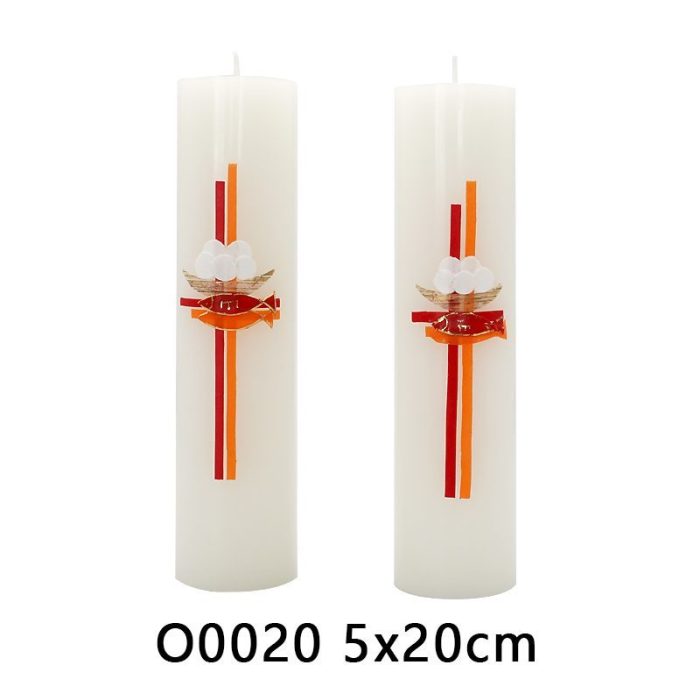 IC06CO020 手工蜡烛-常年期-基督符号-5x20cm Catholic religious art