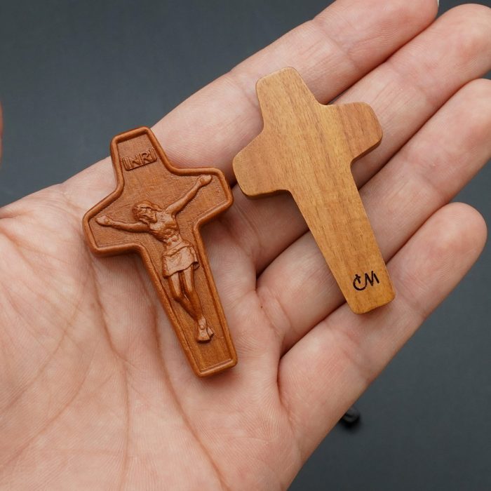 DIY十字架-带边框-枣木-4.5/5cm - 图片 2