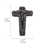 DIY十字架-页岩背景-黑/紫檀木-4.5cm - 图片 2