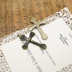 DIY十字架-复古十字架-黄铜做旧/黄铜/黄铜镀18k金-4.8x3.4cm - 图片 6