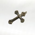 DIY十字架-复古十字架-黄铜做旧/黄铜/黄铜镀18k金-4.8x3.4cm - 图片 7