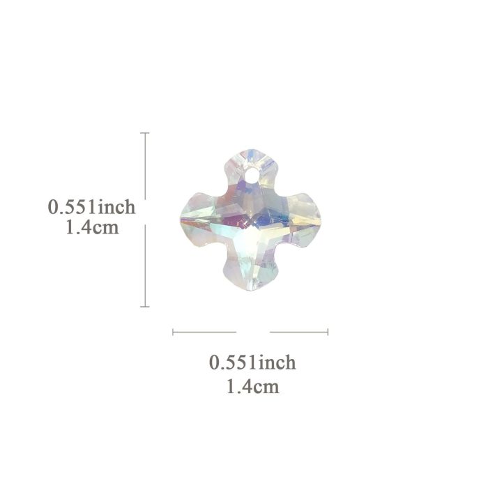 DIY十字架-水晶十字架吊坠-1.4cm - 图片 2