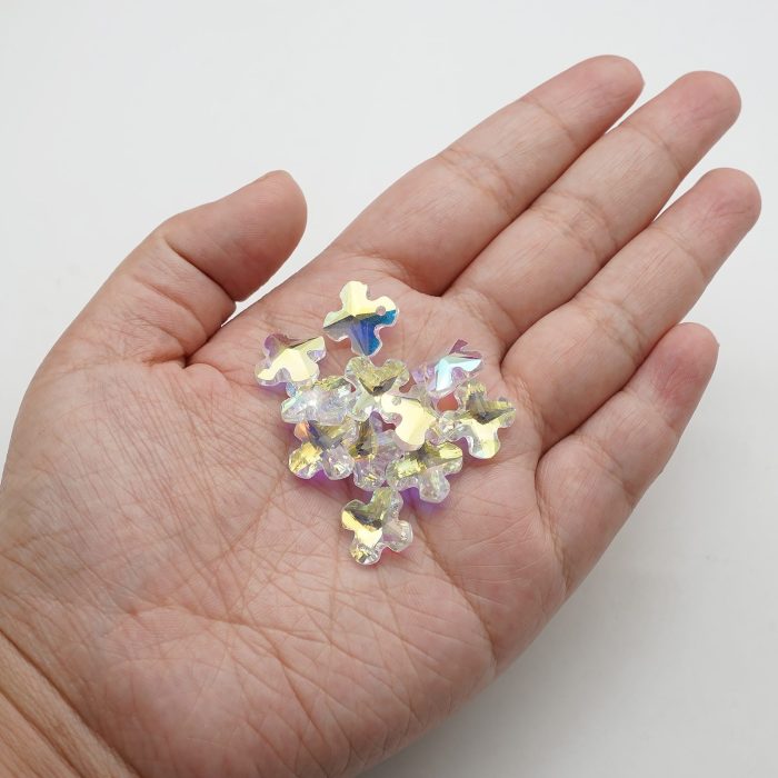 DIY十字架-水晶十字架吊坠-1.4cm - 图片 3