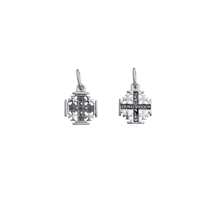 DIY十字架-耶路撒冷-925银-做旧-1.0/1.5cm - 图片 6