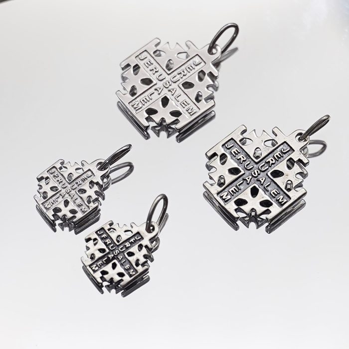 DIY十字架-耶路撒冷-电白-925银-1.5/1.0cm - 图片 3