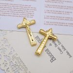 DIY十字架-禧年圣伯多禄广场-锌合金-金色-3.8x2.3cm - 图片 4