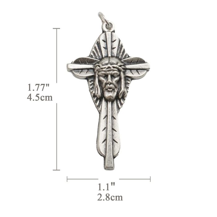 DIY十字架-耶稣圣容苦像-4.5cm - 图片 2