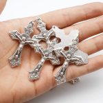 DIY十字架-葡萄籽-锌合金-2.0/4.5cm - 图片 4
