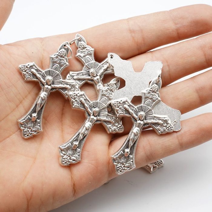 DIY十字架-葡萄籽-锌合金-2.0/4.5cm - 图片 4