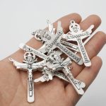 DIY十字架-天主圣三-锌合金-5.5x2.2cm - 图片 4