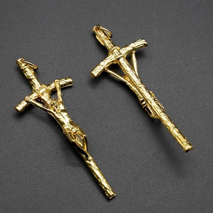 DIY十字架-权杖-锌合金-全部金色-5.8cm - 图片 3