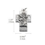 DIY十字架-基多福+圣母若瑟耶稣-锌合金-3x2.3cm - 图片 2