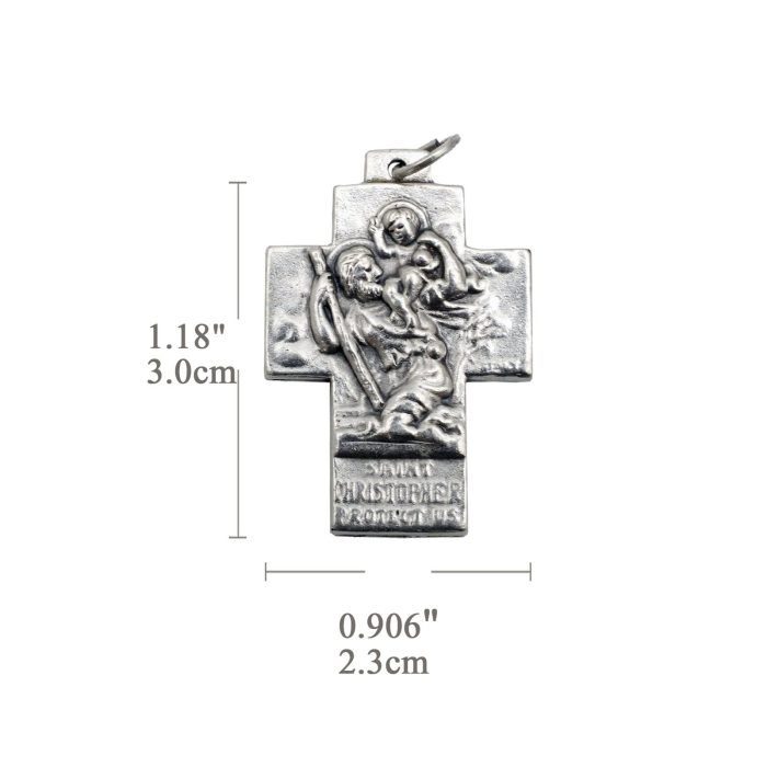 DIY十字架-基多福+圣母若瑟耶稣-锌合金-3x2.3cm - 图片 2