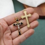 DIY十字架-锌合金-金色黑色珐琅彩-3.7/5.5cm - 图片 2