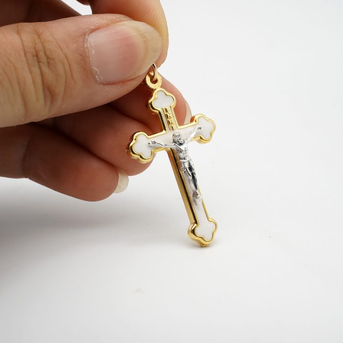 DIY十字架-锌合金-金色白色-3.7/5.5cm - 图片 4